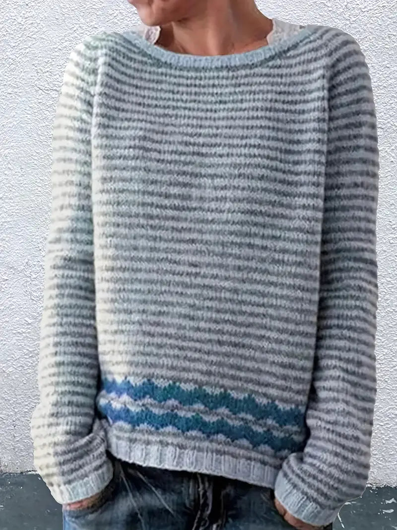 Aubrey | Jersey de punto informal de rayas