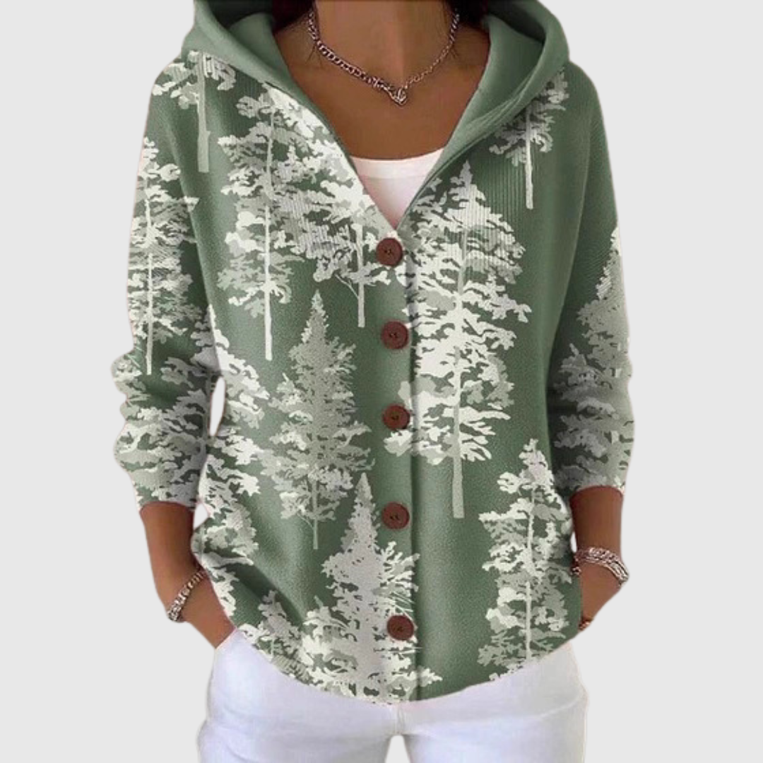 Bianca, chaqueta de punto con capucha