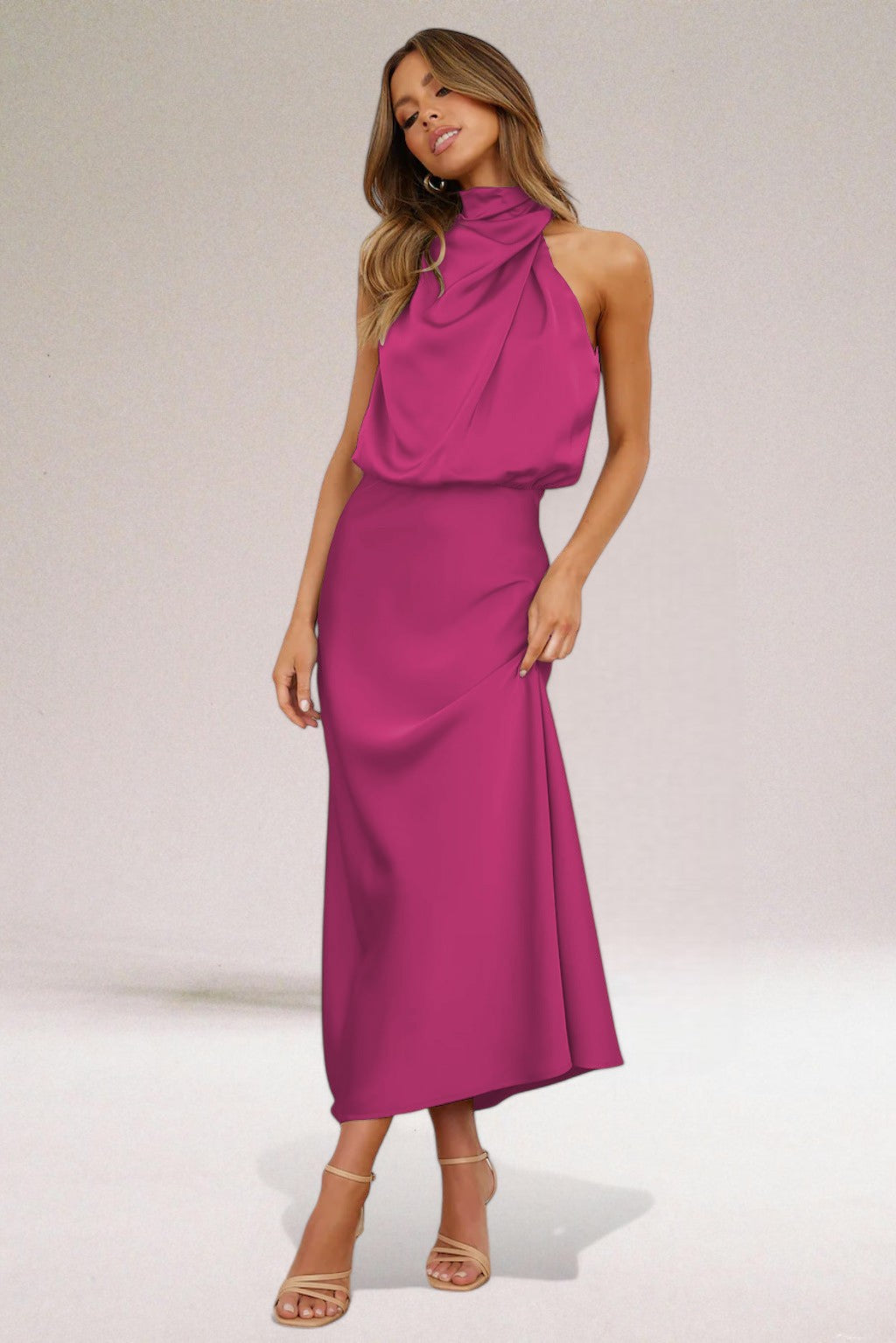 ELARA™: vestido de noche elegante en satén