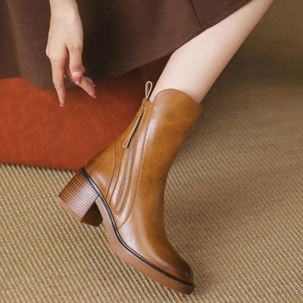 Botines de piel Nola