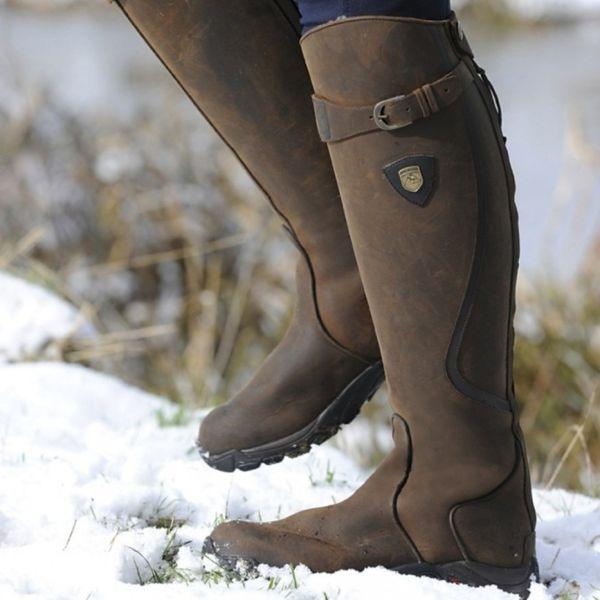 Evelyn | Botas altas de piel impermeables