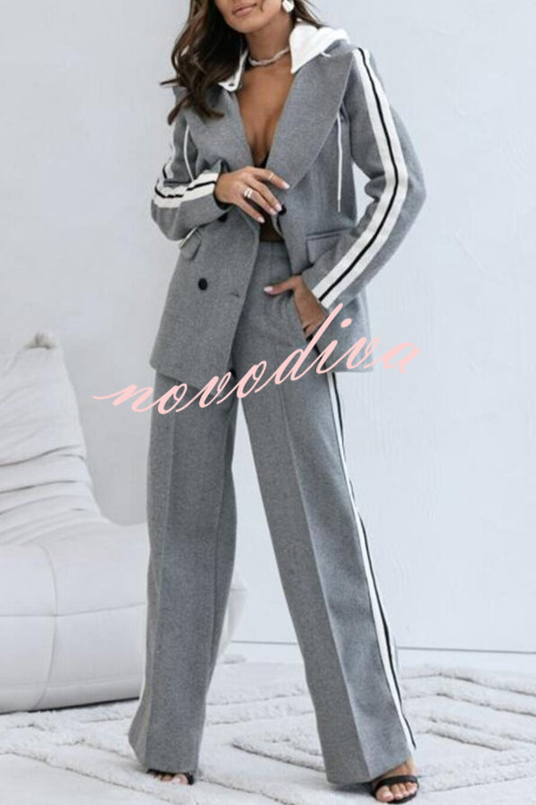 Pantalón holgado Easy Street deportivo de patchwork con cintura elástica y bolsillos