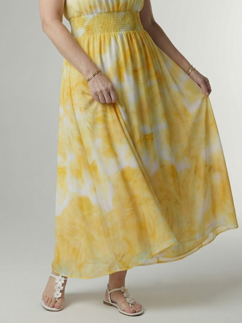 Sylin | Vestido Midi Halter Fruncido