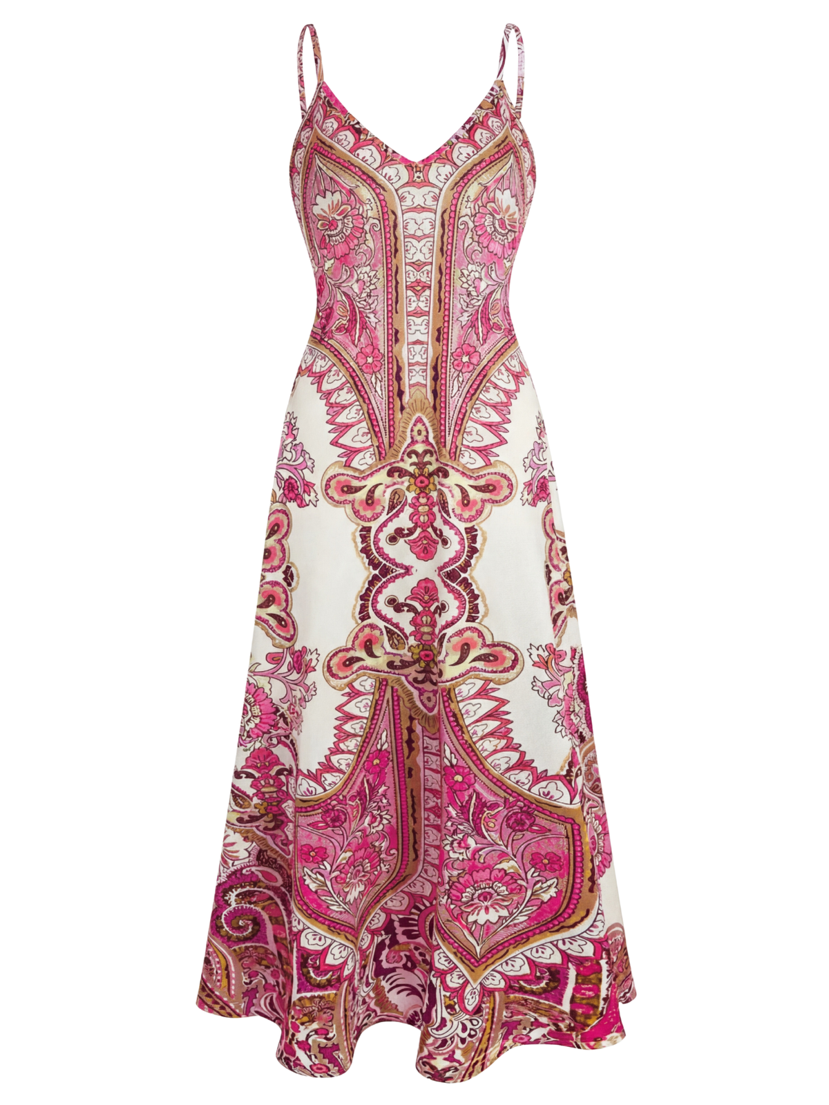 Skye – Vestido sin Mangas con Estampado Floral Boho