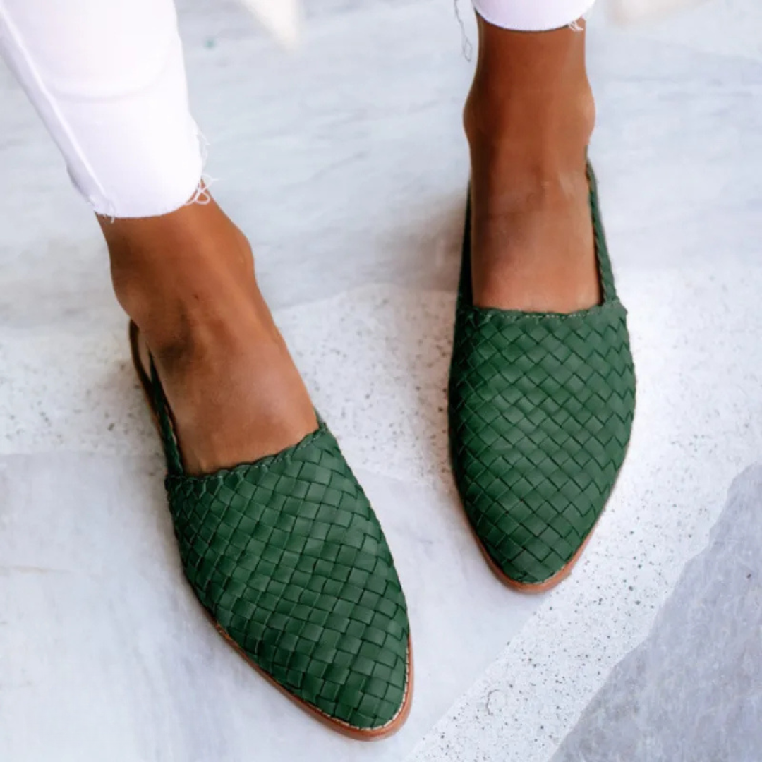 Aurora | Mocasín slingback trenzado