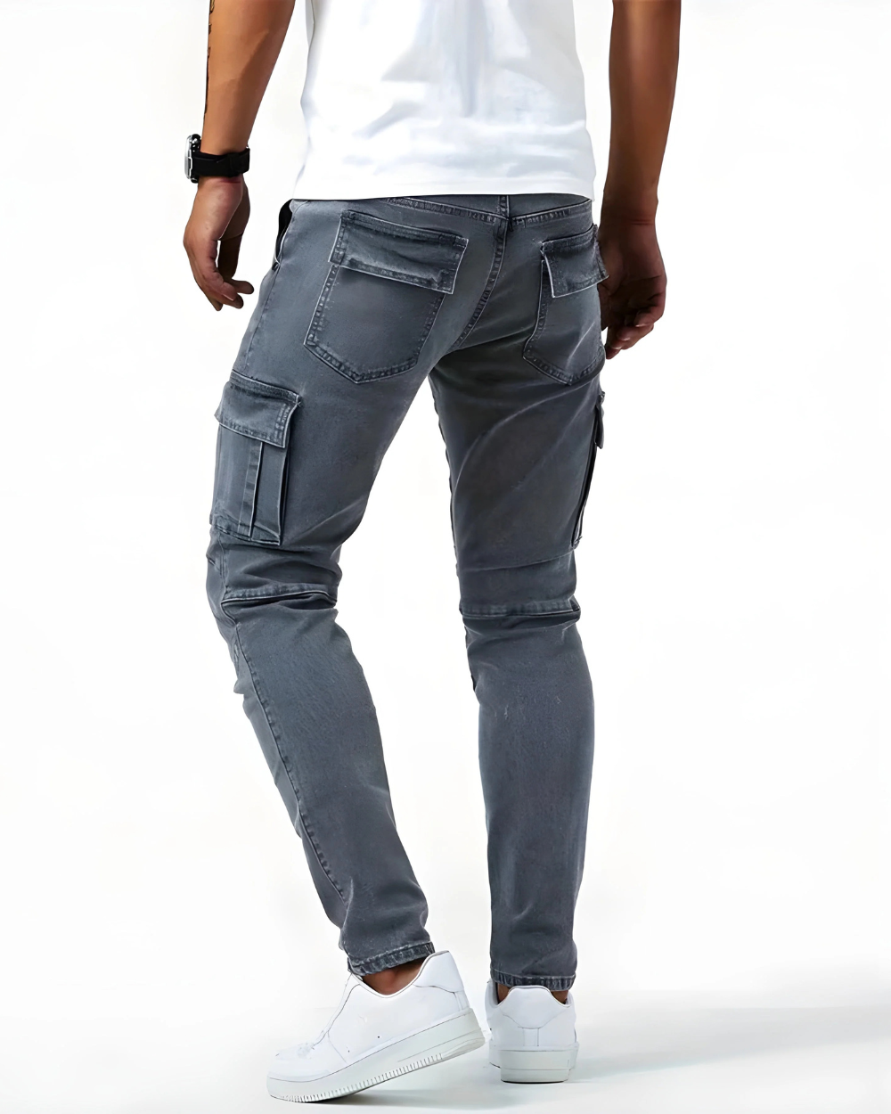 Pantalón cargo elástico