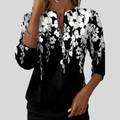 Marjolijn | Top con Estampado Floral y Cremallera