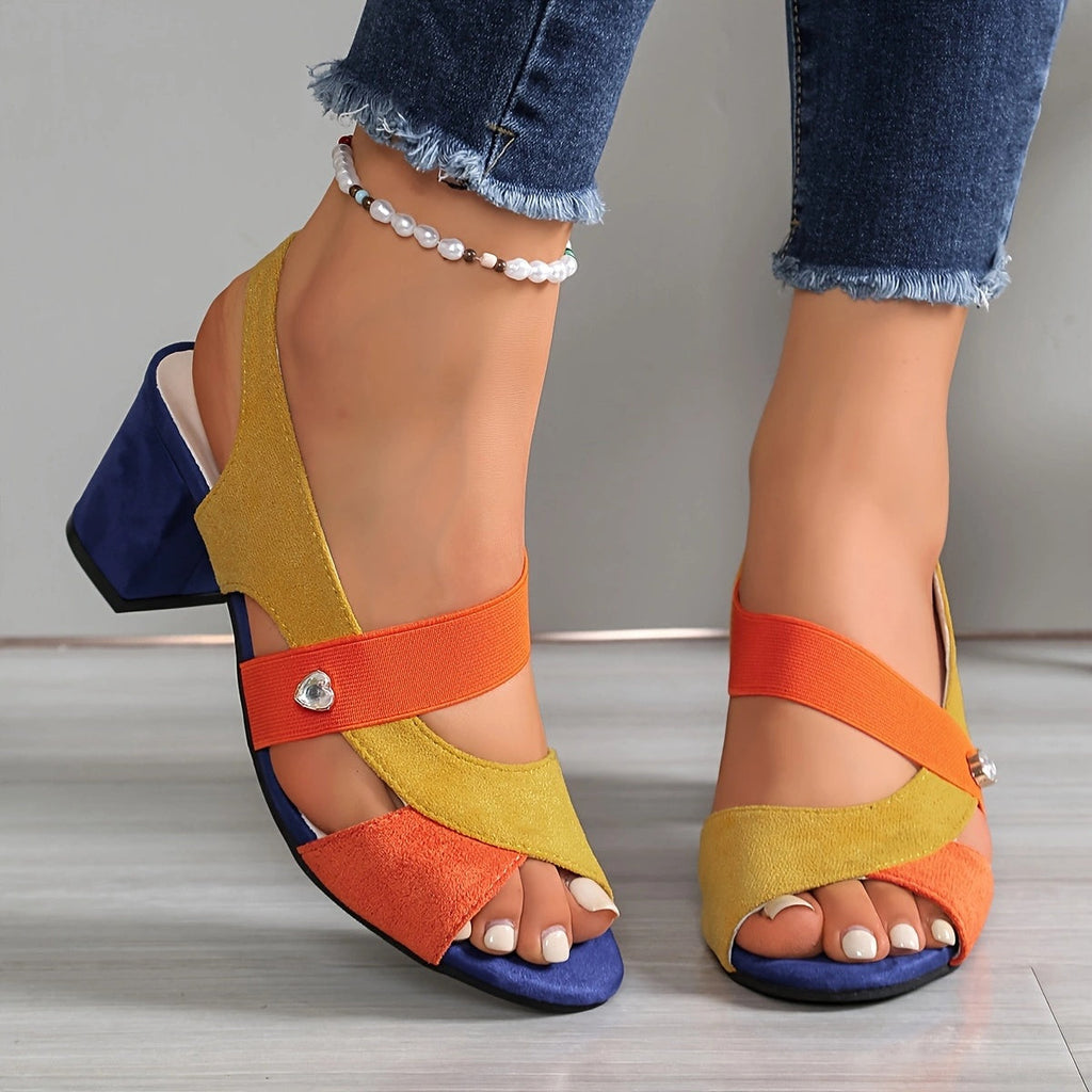 Elara | Tacones Cómodos de Tiras Cruzadas
