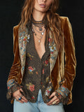 Marcelina | Blazer Patchwork Estampado Floral Vintage