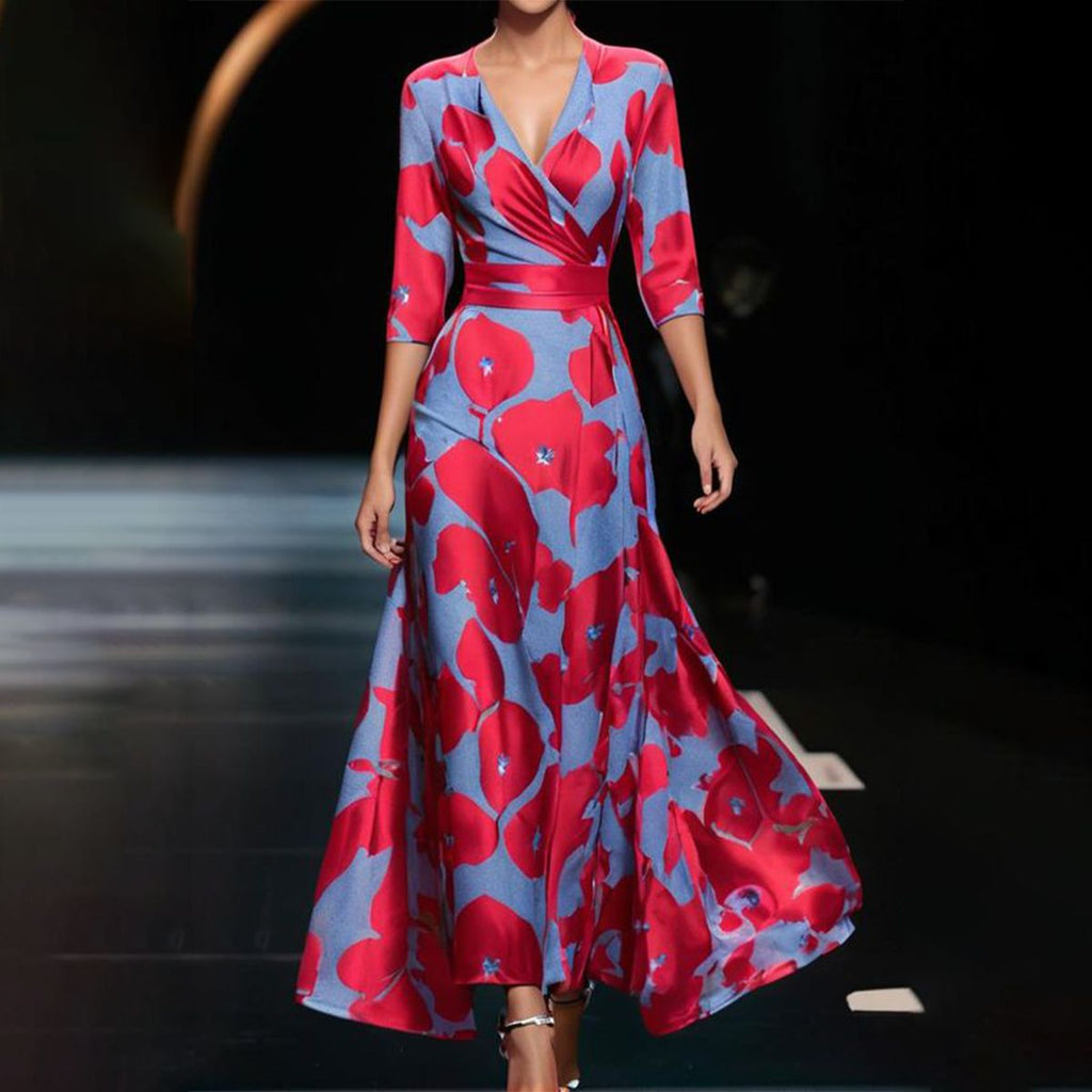 Aurora™ | Vestido Cómodo de Cuello en V para el Día a Día