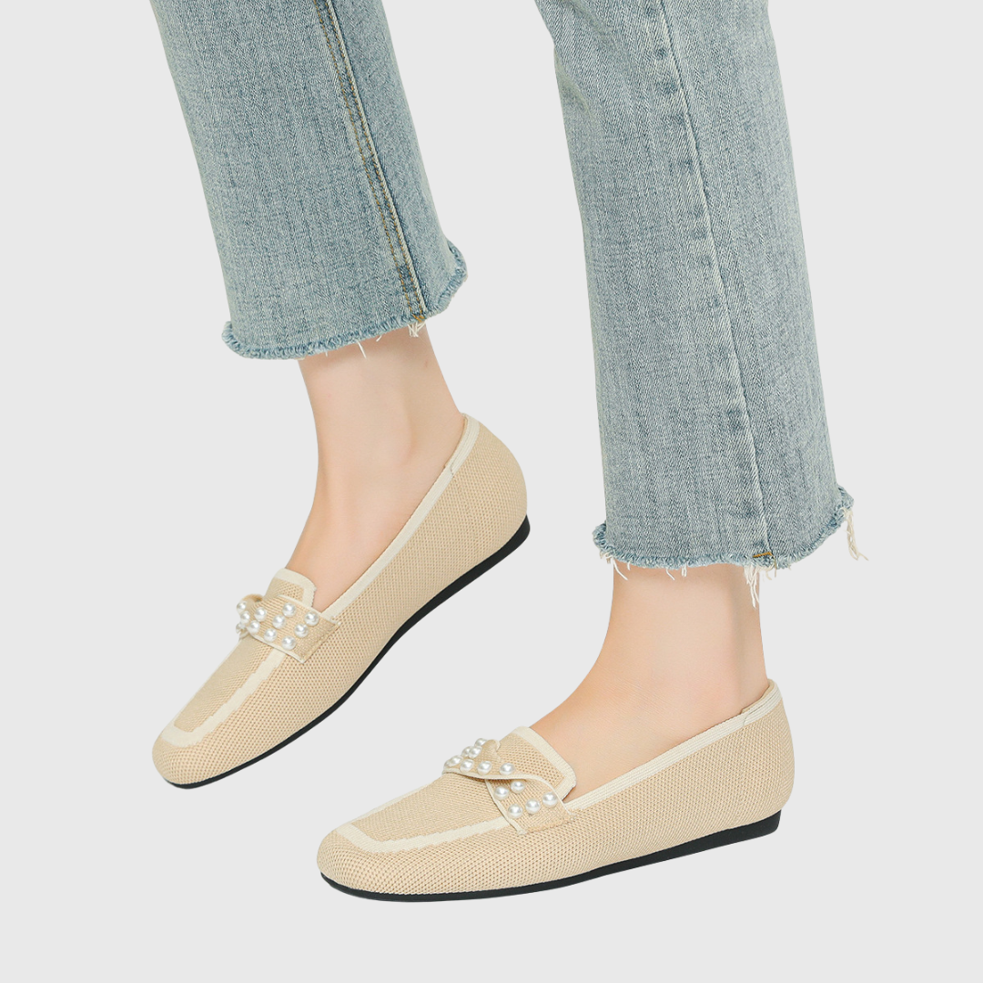 Melora | Mocasines de Perlas Cómodos