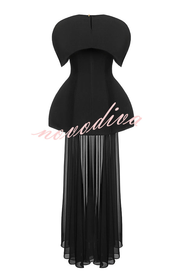 Conjunto de dos piezas Celeste con capa superpuesta