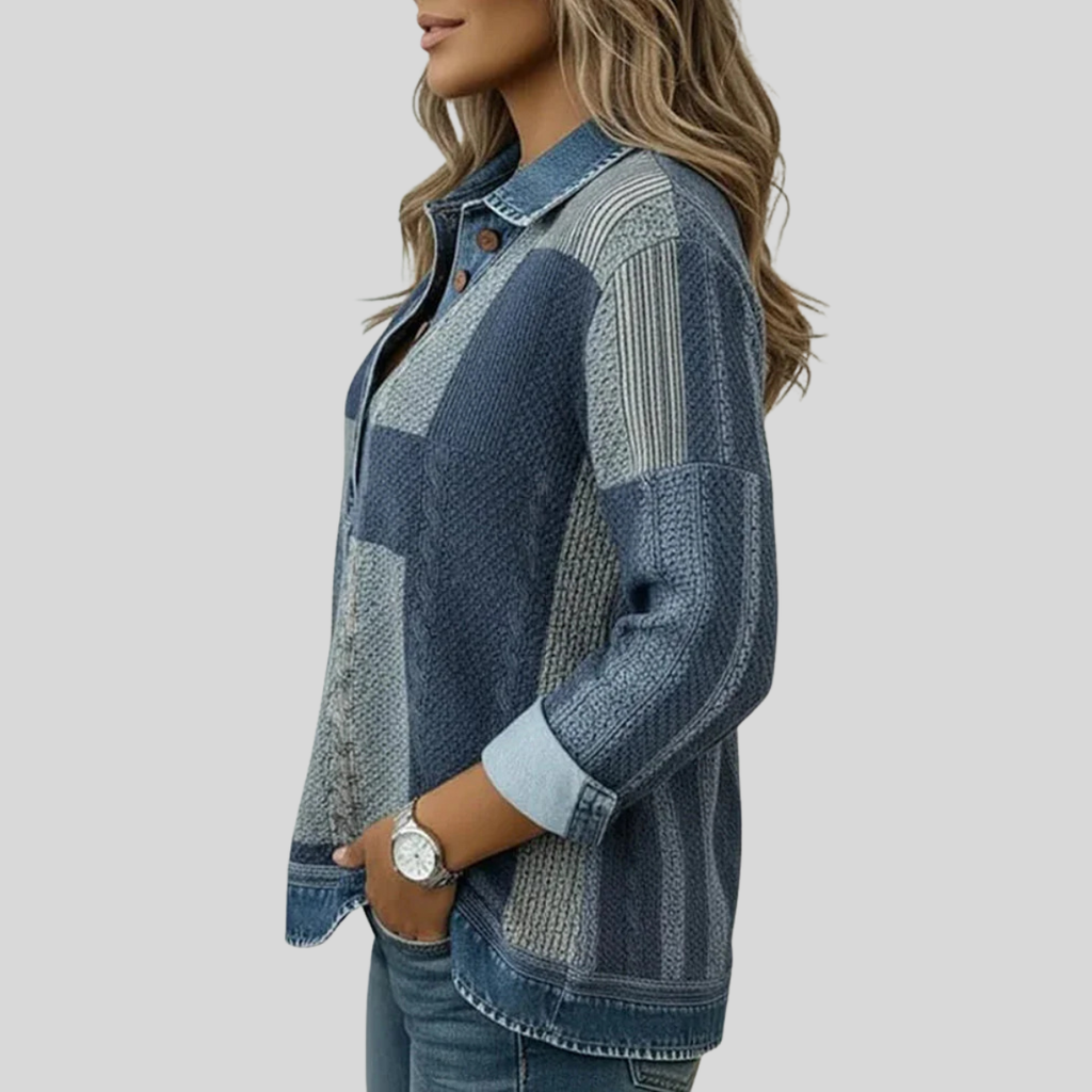 Meridell™ | Sudadera de Estampado en Bloques de Color