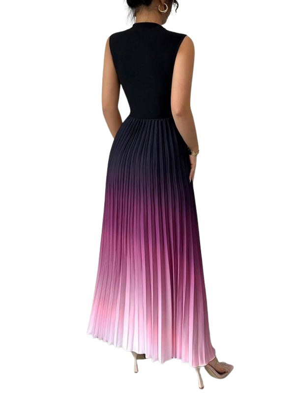 Camille™: elegante vestido de noche sin mangas degradado