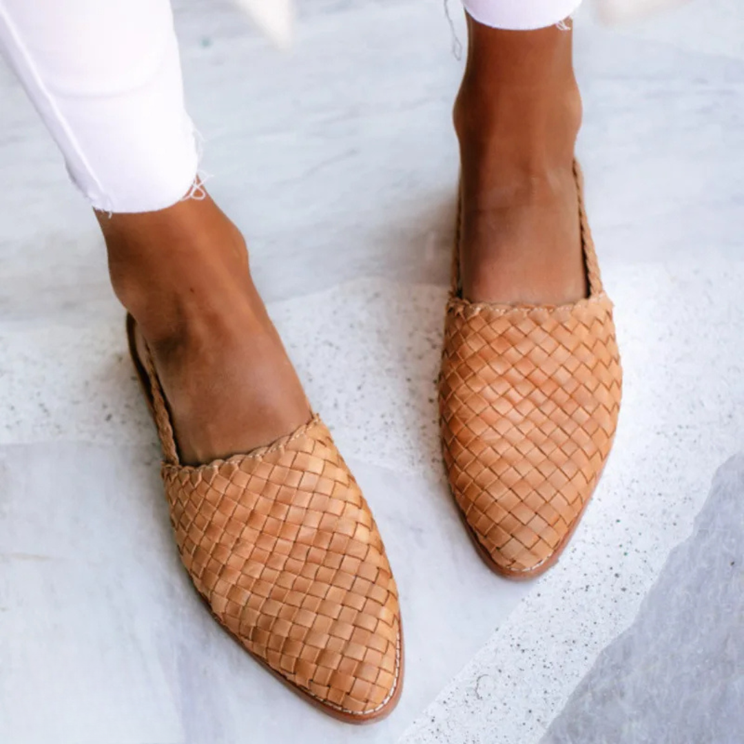 Aurora | Mocasín slingback trenzado