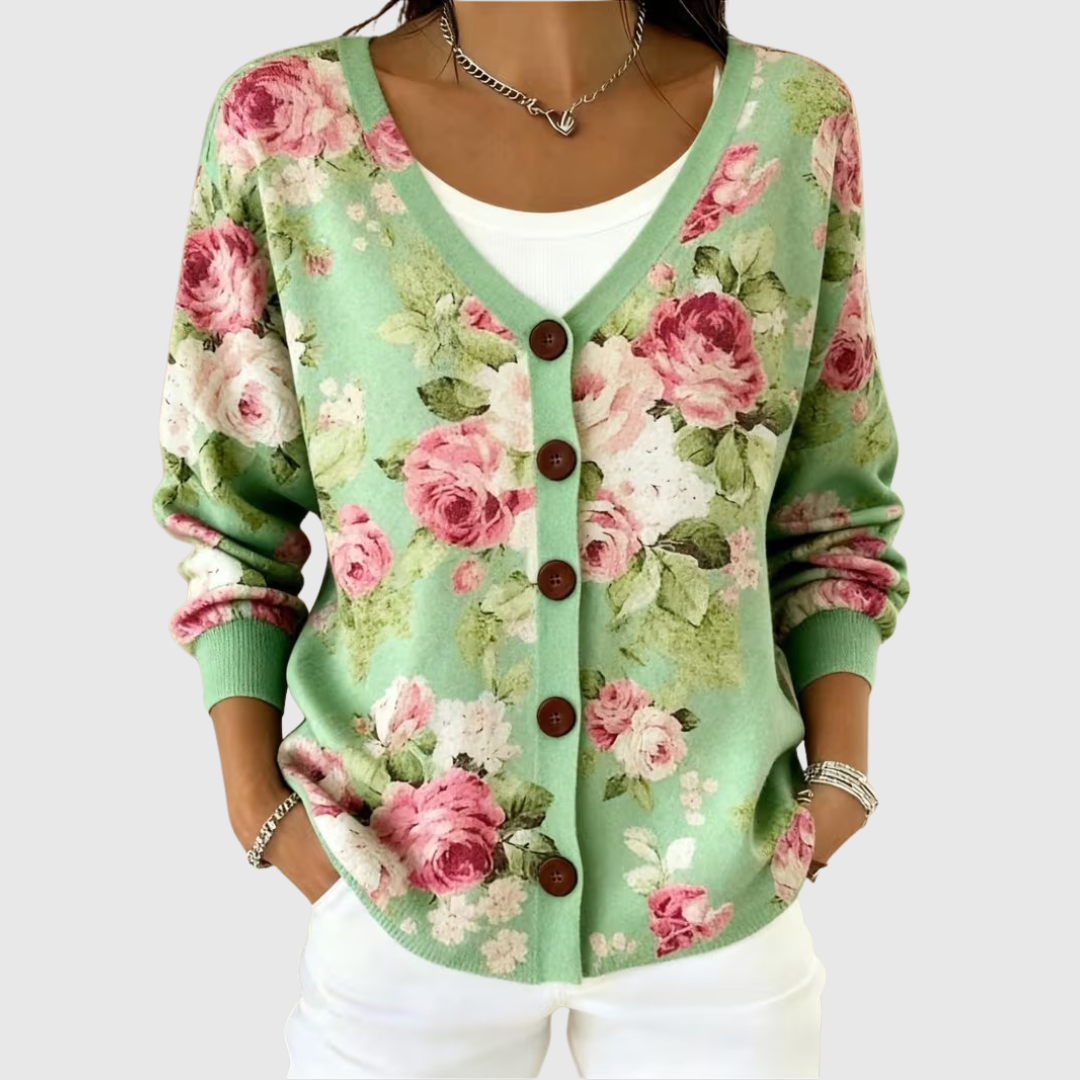 Olga, chaqueta de punto con botones