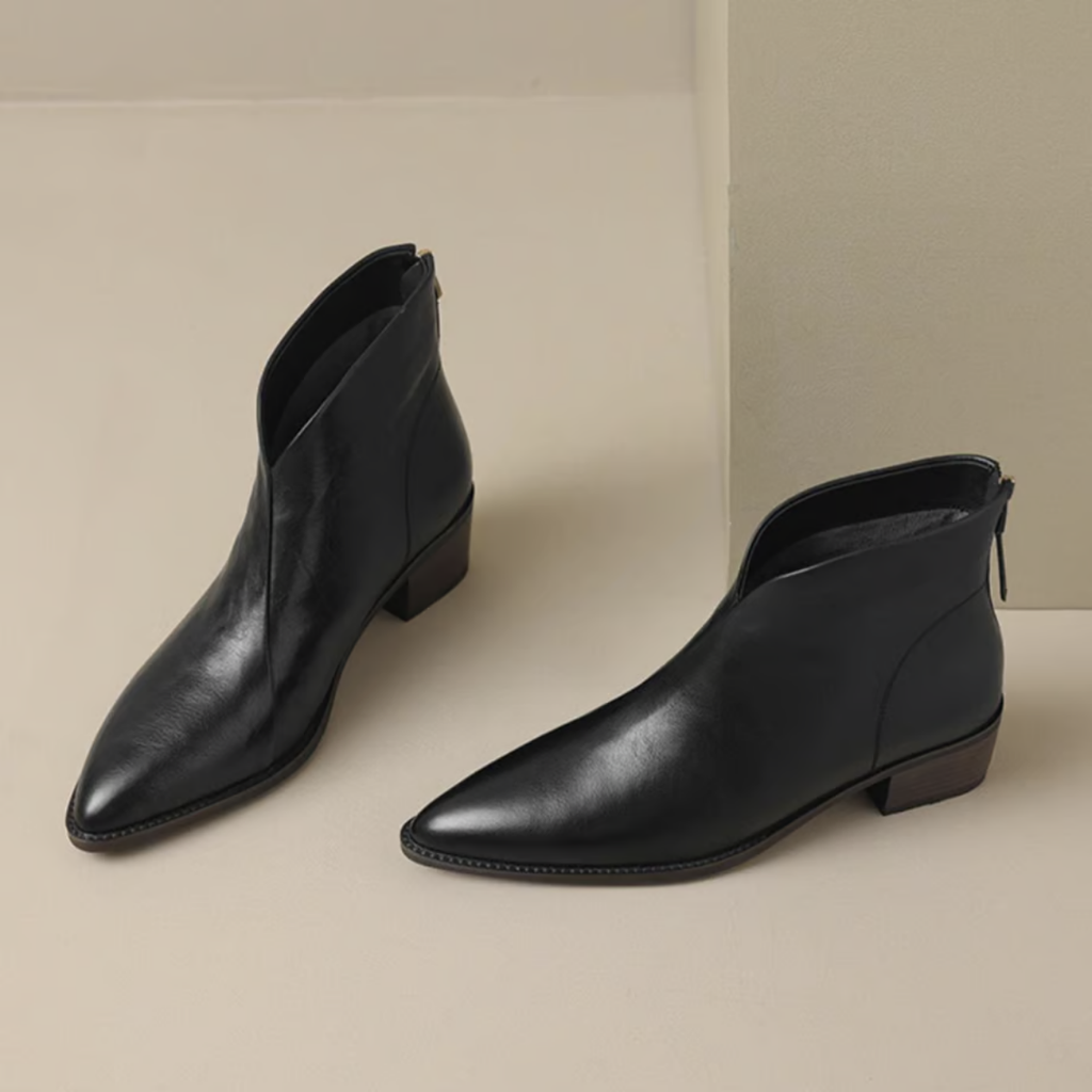 ZAFIRA™ | Botines de piel premium con tacón bajo