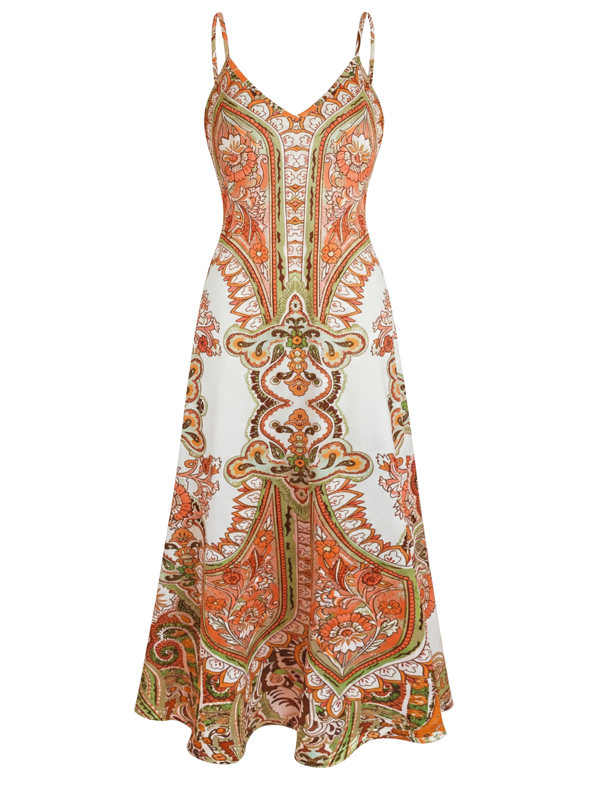 Skye – Vestido sin Mangas con Estampado Floral Boho