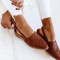 Aurora | Mocasín slingback trenzado