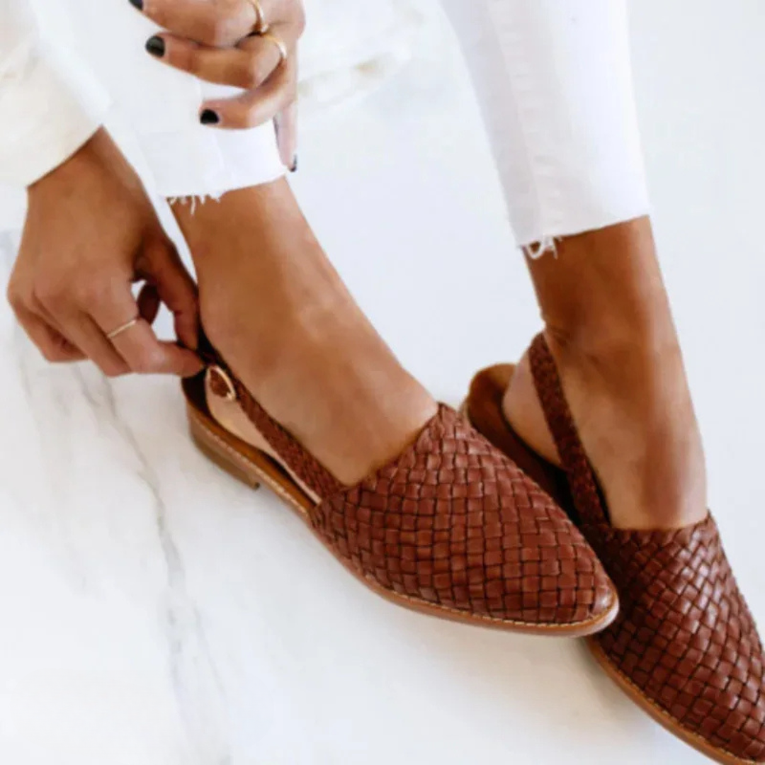 Aurora | Mocasín slingback trenzado