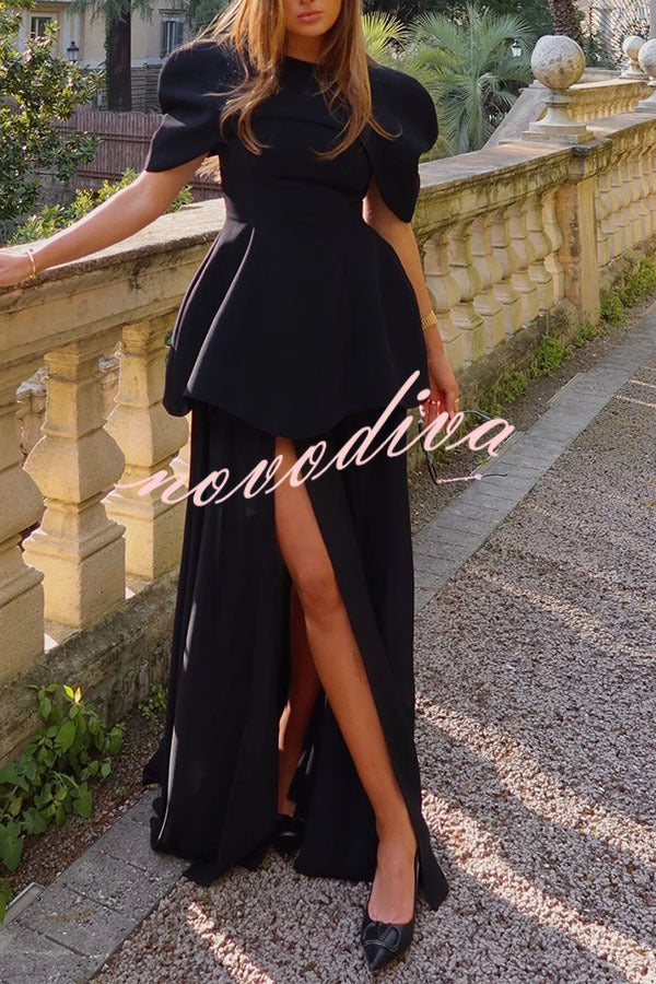 Conjunto de dos piezas Celeste con capa superpuesta