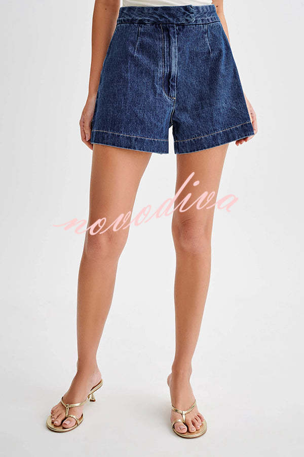 Shorts vaqueros Abel de talle alto y corte holgado