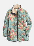 Elara | Chaqueta Acolchada con Estampado Floral
