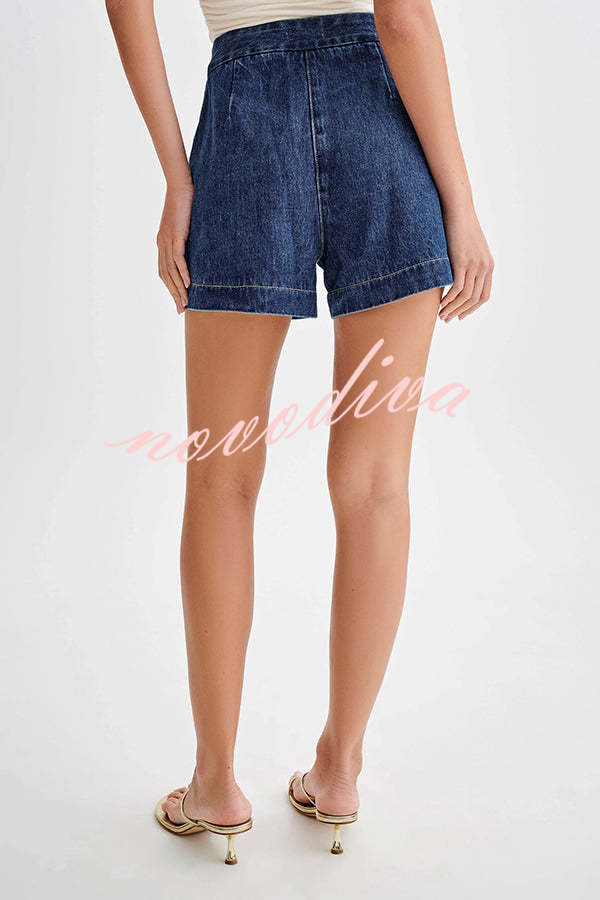 Shorts vaqueros Abel de talle alto y corte holgado