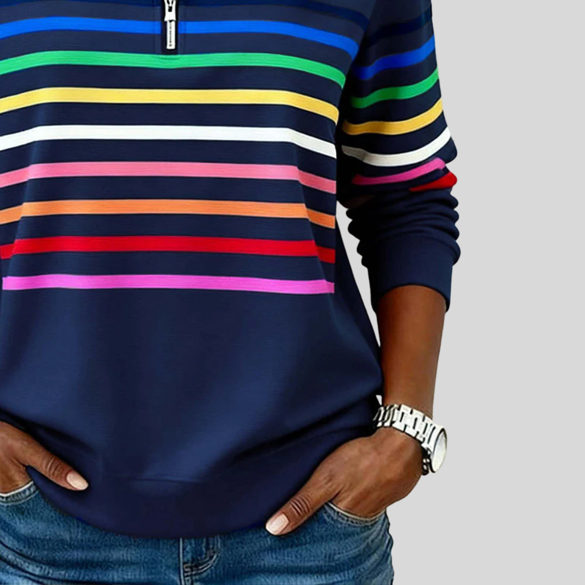 Reinou | Sudadera Deportiva con Media Cremallera