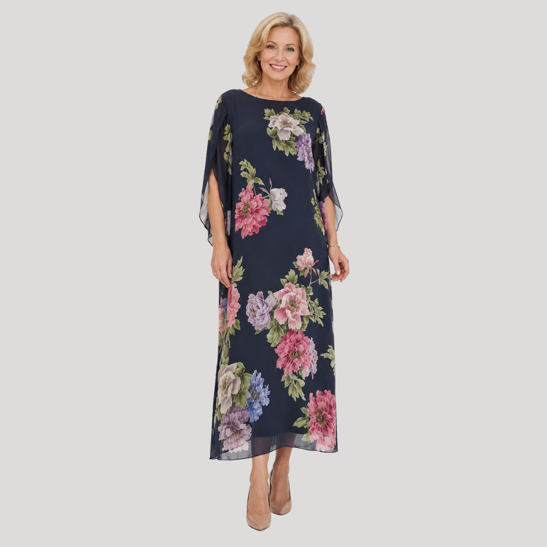 Elowen™ | Vestido Maxi Midnight Bloom