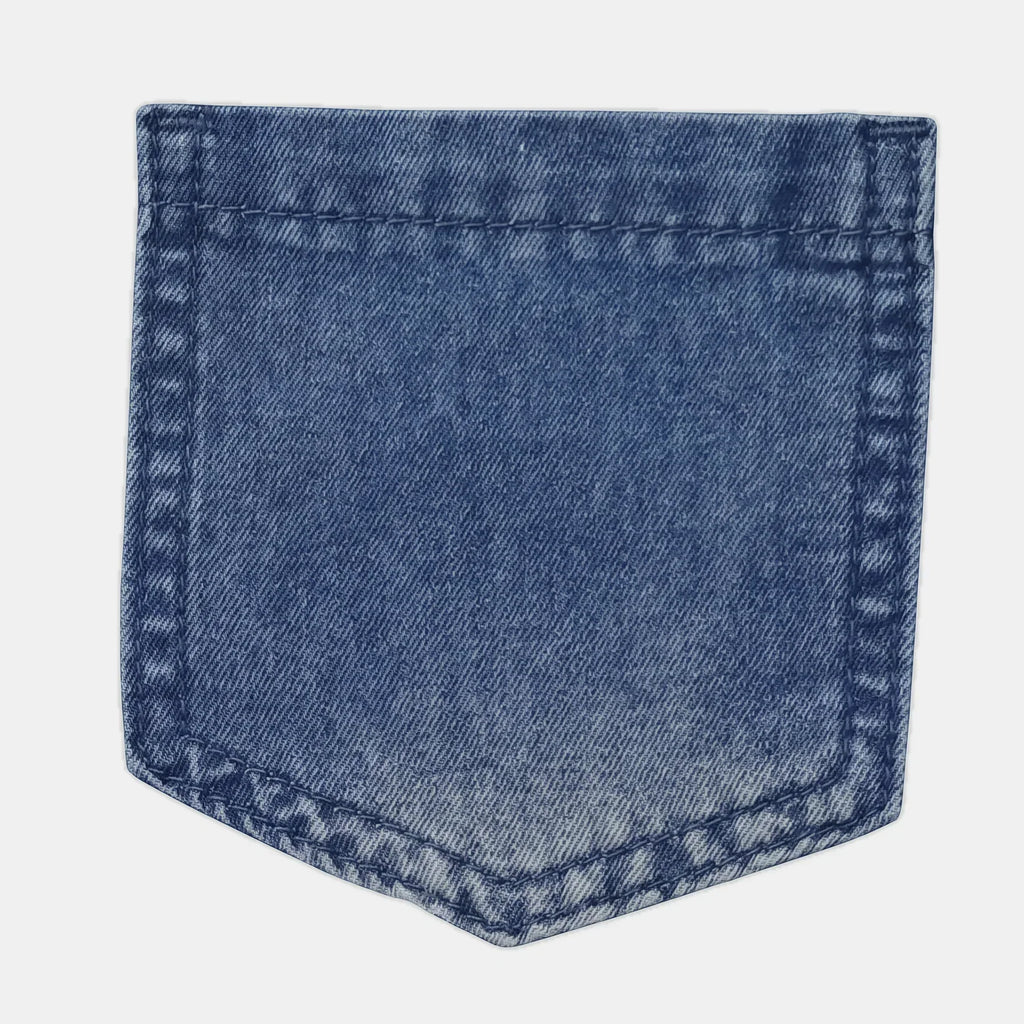 Mono Vaquero Lavado de Pierna Ancha con Botones para Mujer