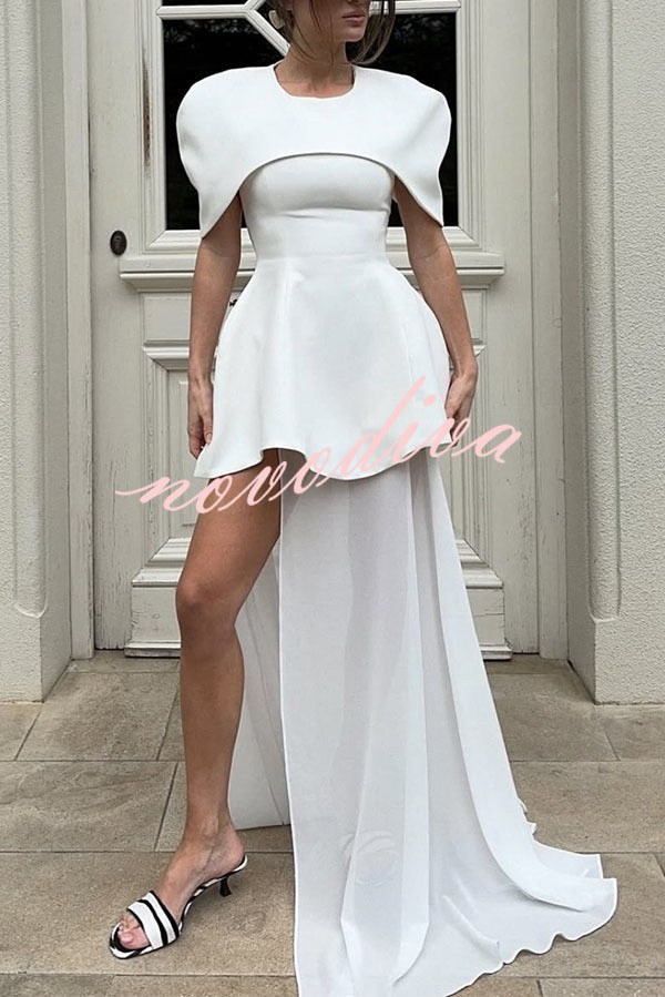 Conjunto de dos piezas Celeste con capa superpuesta