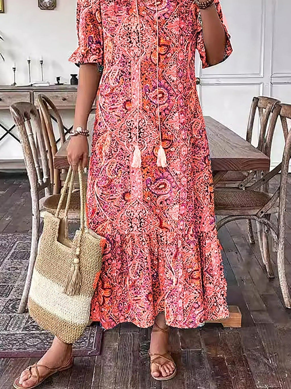 Sylvie | Vestido Maxi Bohemio Escalonado