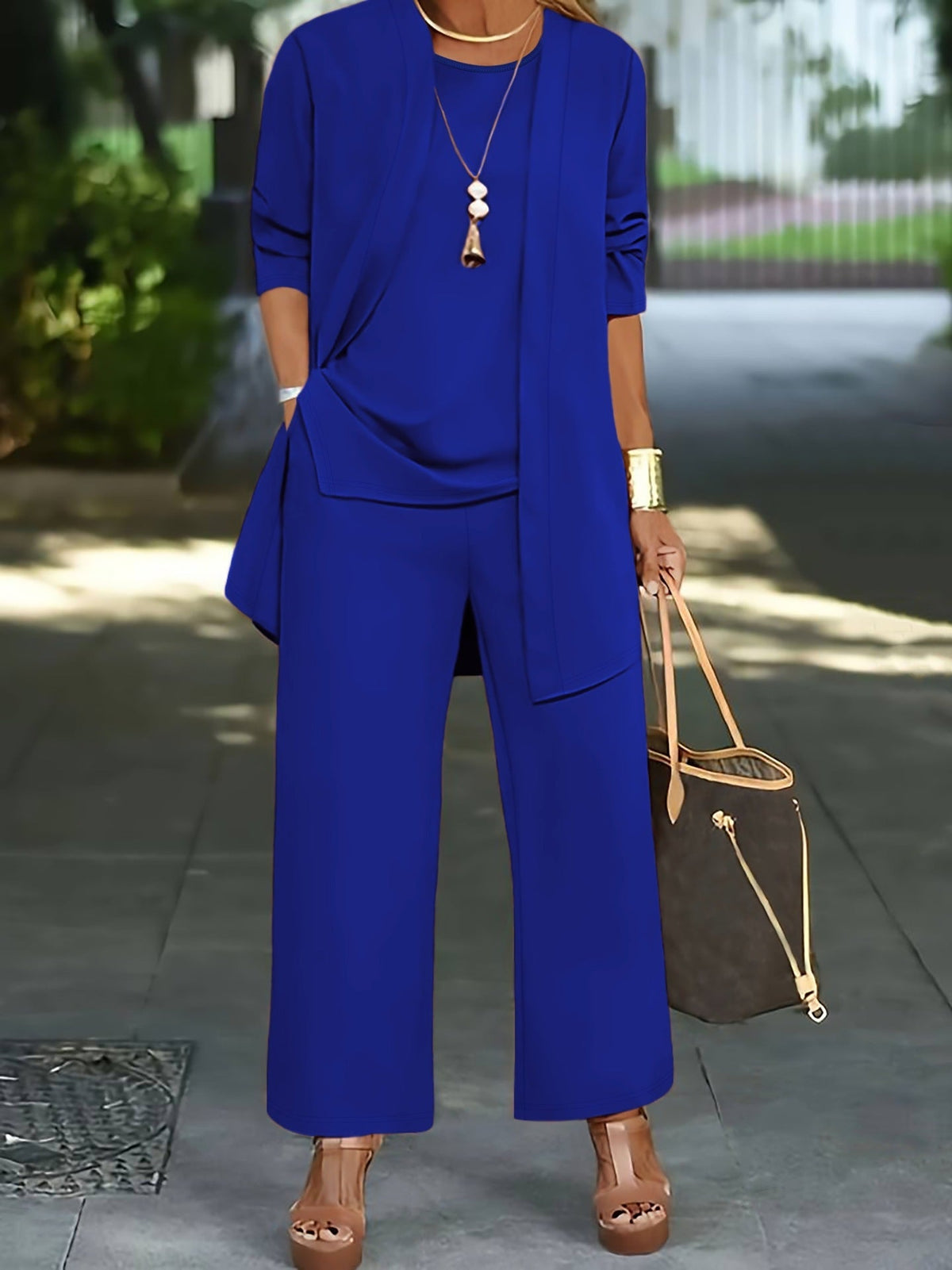 VALENTINA Elegante conjunto de 3 piezas para mujer con corte holgado