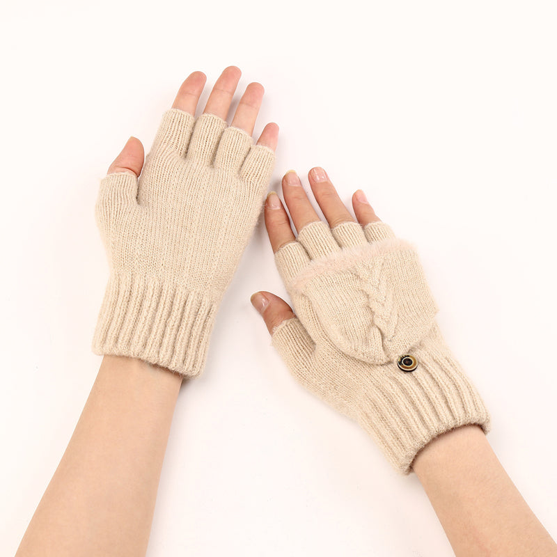 Guantes Cálidos de Color Liso