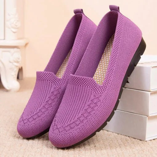 Mocasines acolchados de mujer con suela estabilizadora