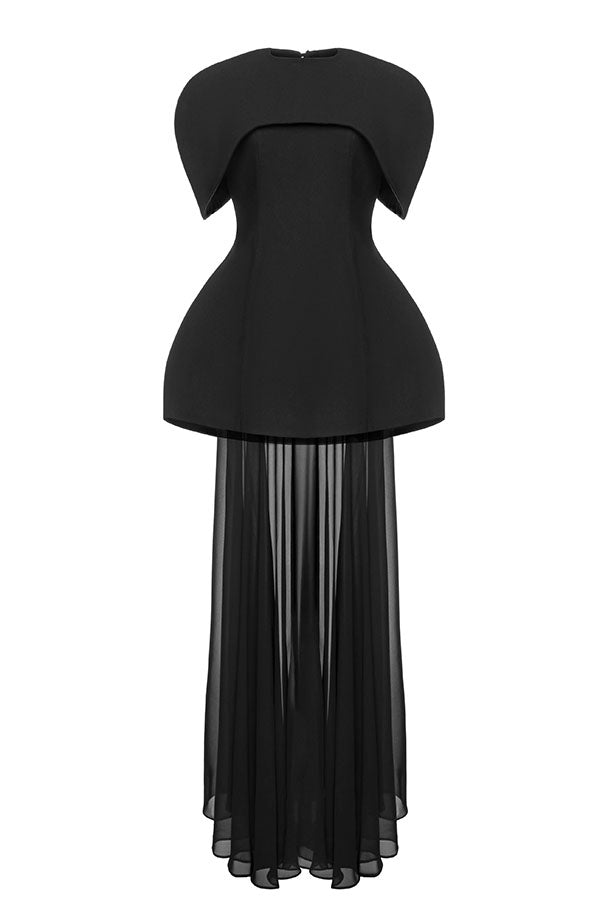 Conjunto de dos piezas Celeste con capa superpuesta