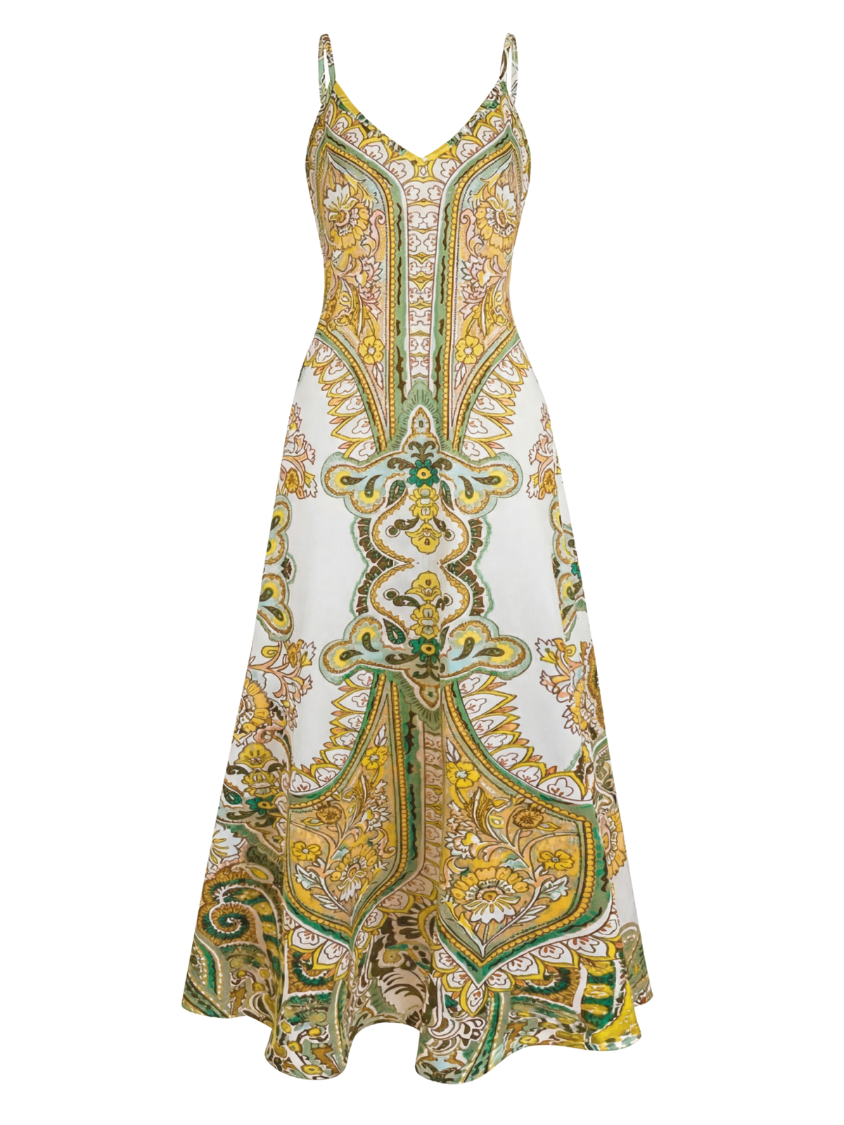 Skye – Vestido sin Mangas con Estampado Floral Boho