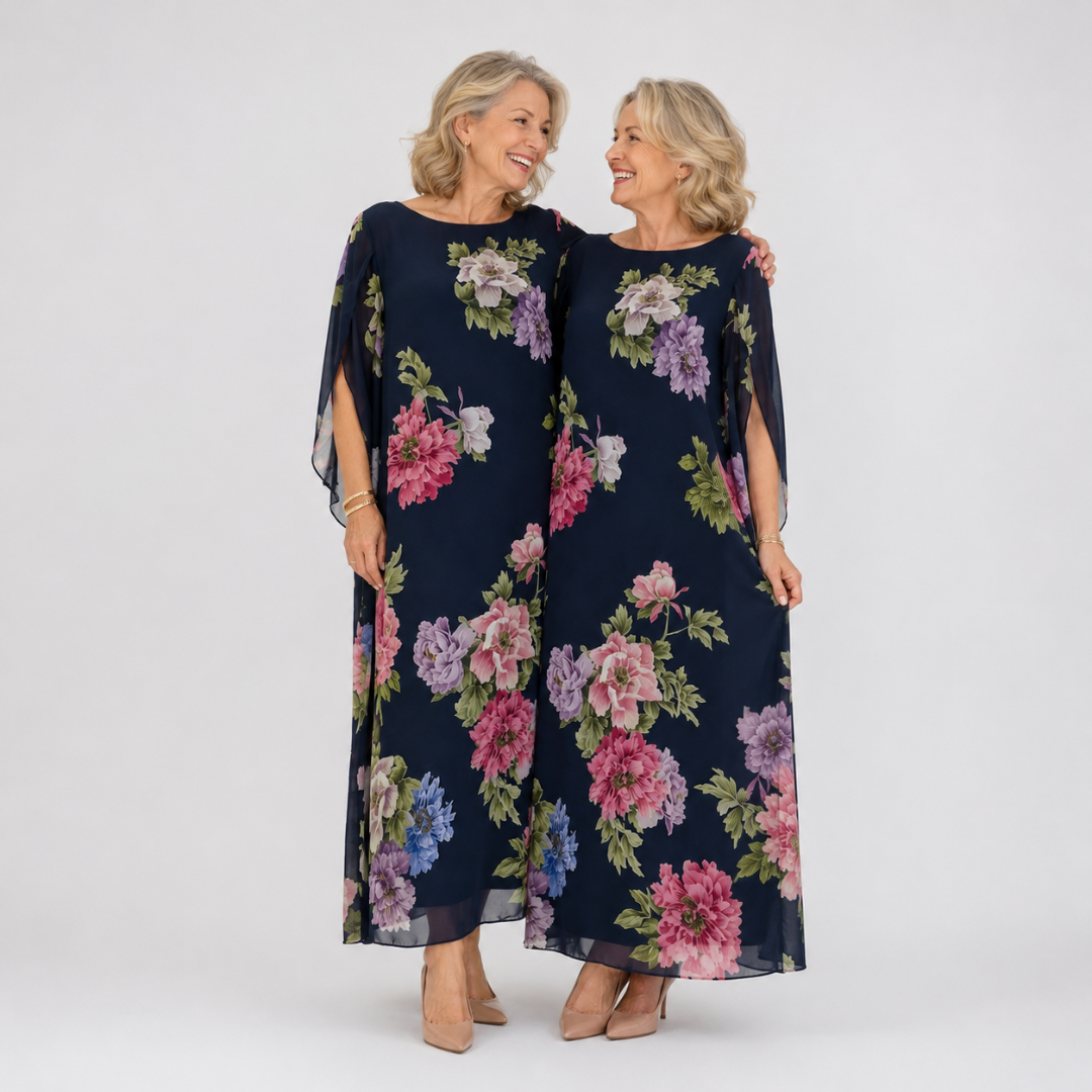 Elowen™ | Vestido Maxi Midnight Bloom