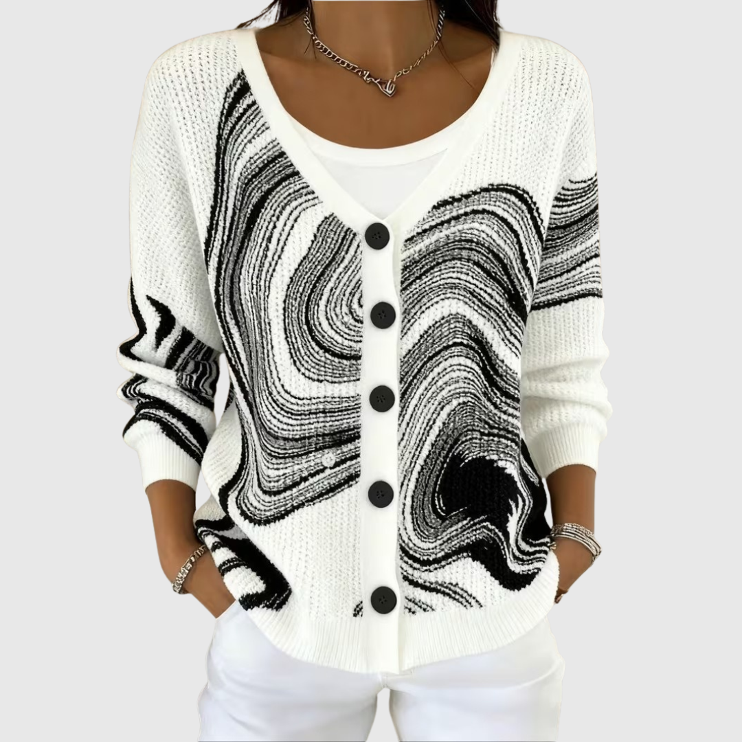Emilia, chaqueta de punto con botones
