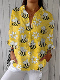 Franka | Blusa de Abejas y Flores
