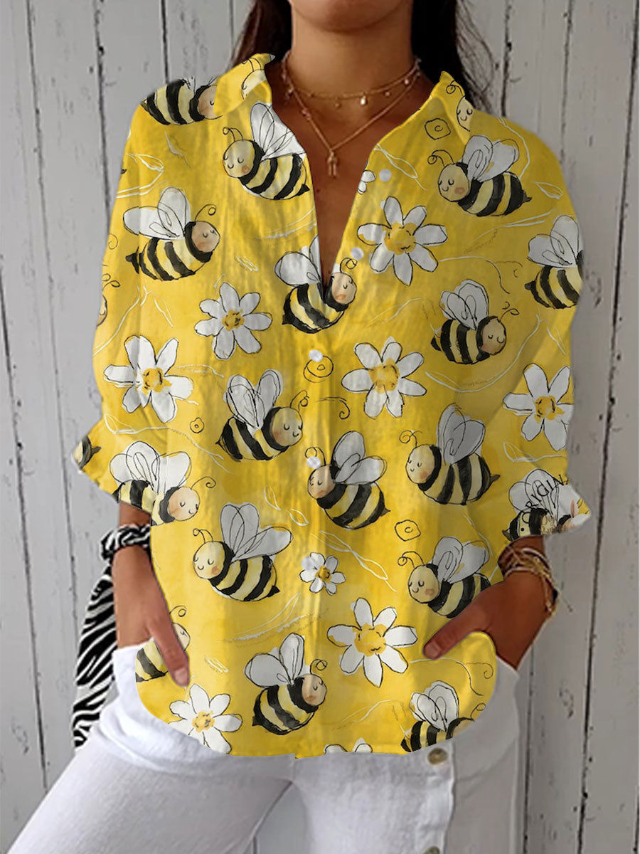Franka | Blusa de Abejas y Flores