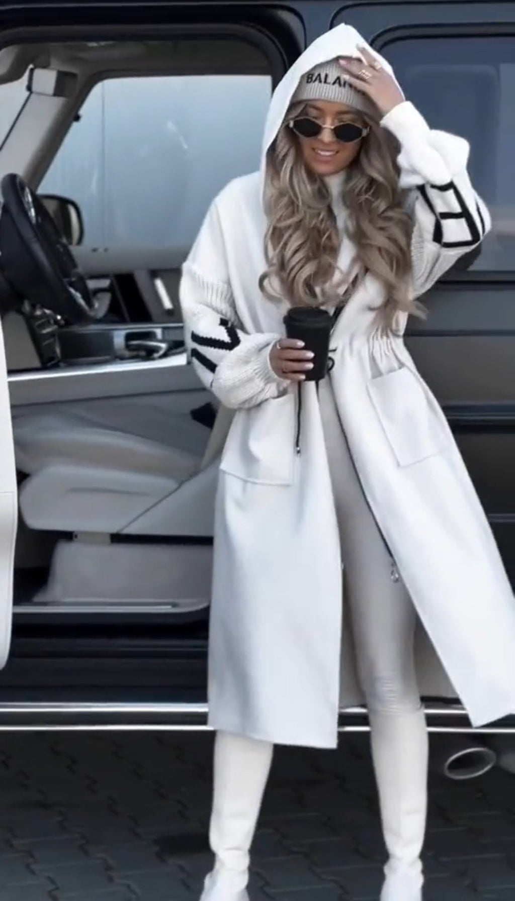 Nella™ | Abrigo de invierno en mezcla de lana con cremallera