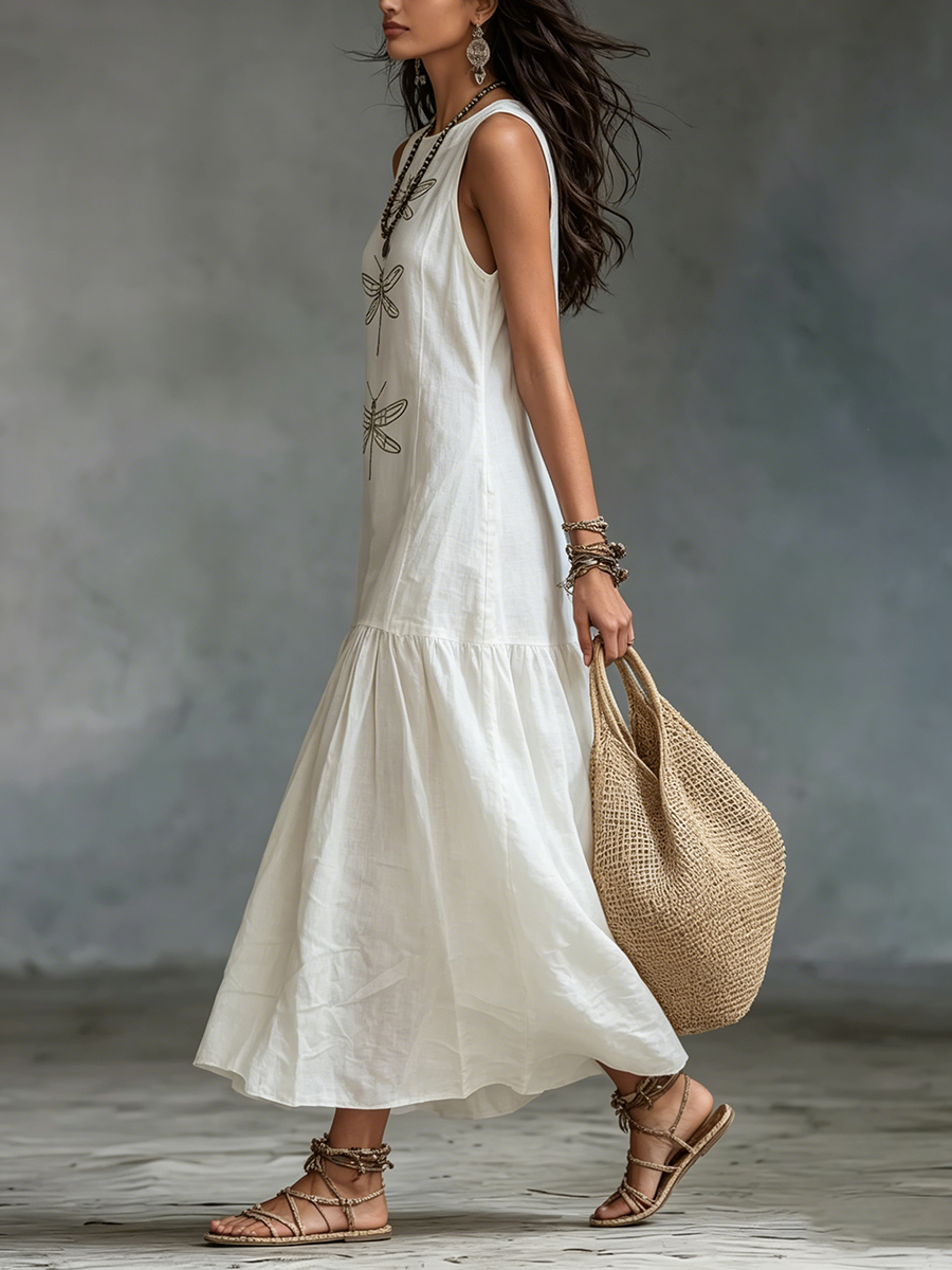 Geneva - Vestido maxi sin mangas