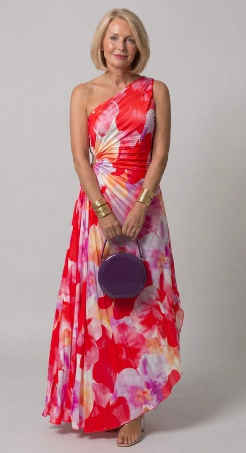 Whitney | Vestido Maxi Grácil de un Hombro