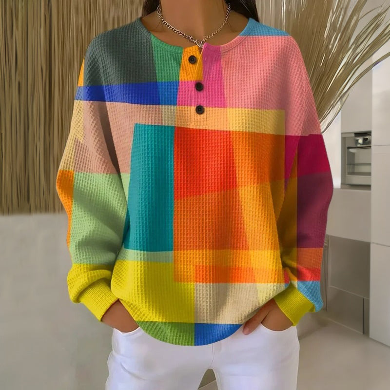 Emery Blusa Vintage de Color