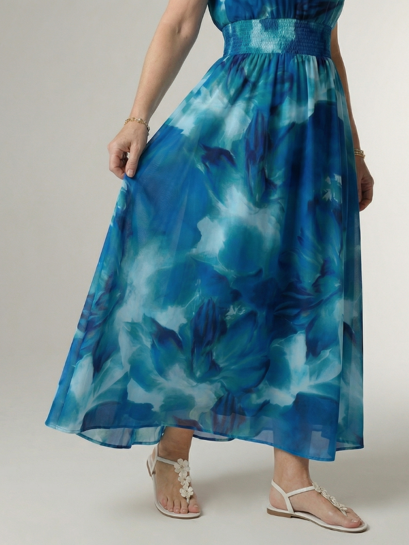 Sylin | Vestido Midi Halter Fruncido