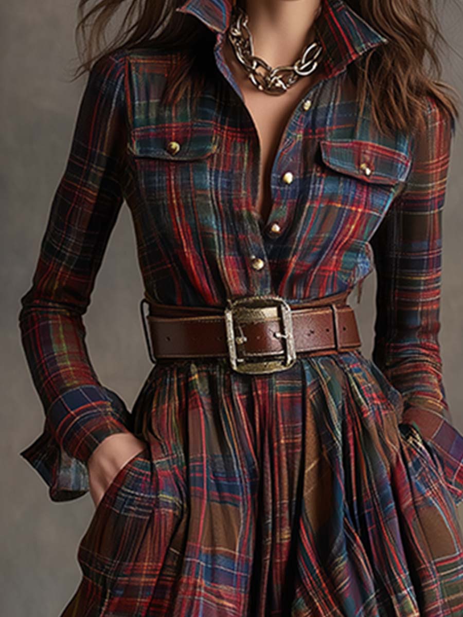 Scarlett | Vestido camisero con cinturón