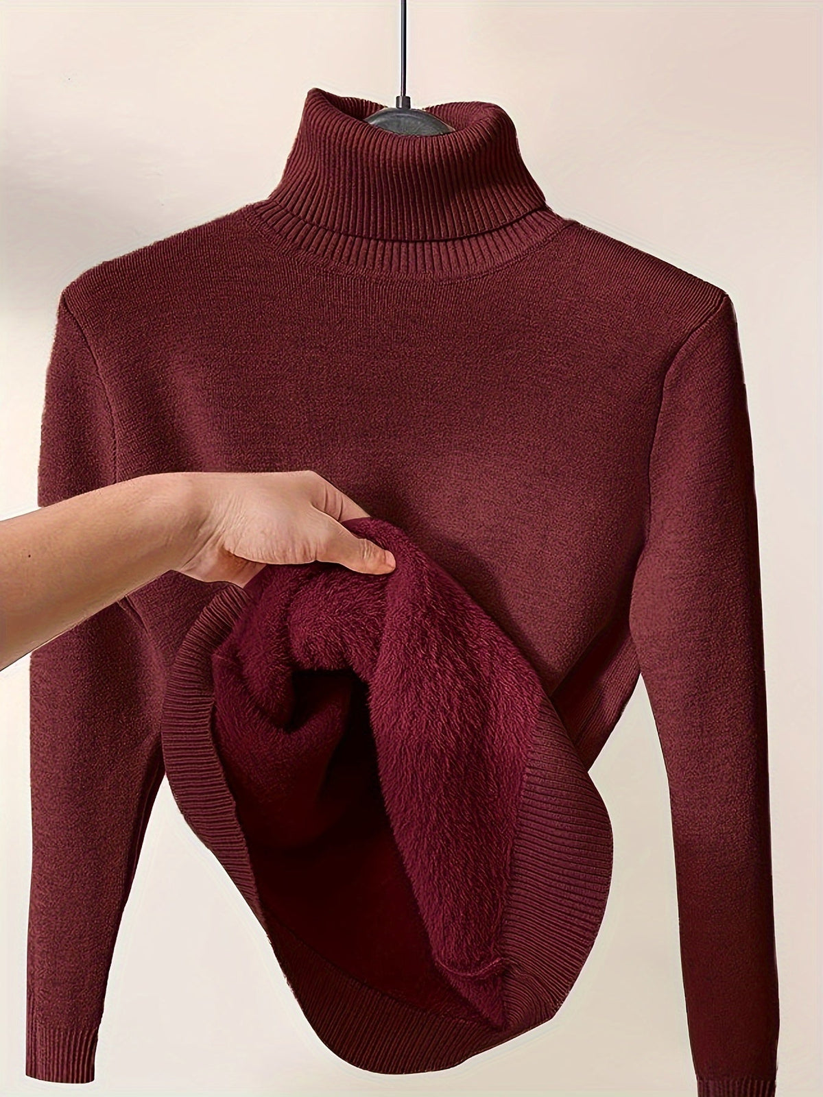 Liora | Jersey de cuello alto de tacto suave
