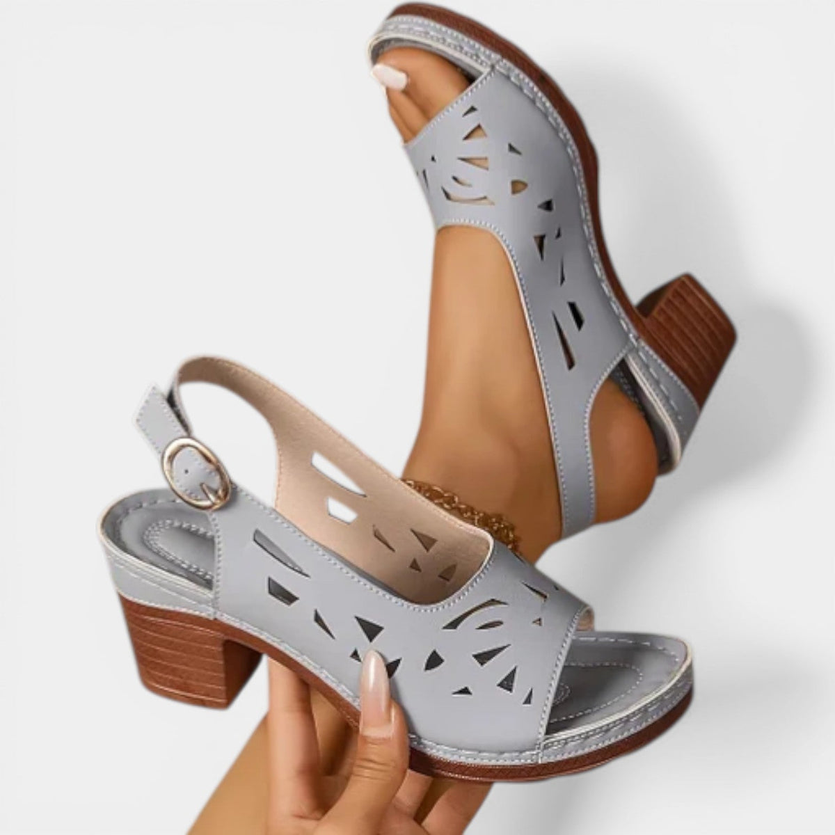 Dina | Sandalias ortopédicas de tacón con muelle